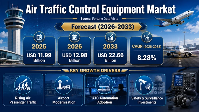 Air Traffic Control Equipment Market Size to Hit USD 22.66 Billion by 2033 Air Traffic Control Equipment Market Size to Hit USD 22.66 Billion by 2033