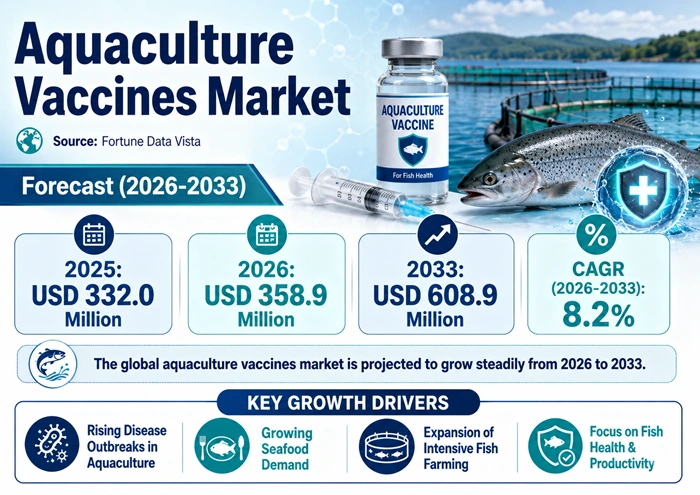 Aquaculture Vaccines Market Size to Hit USD 608.9 Million by 2033 Aquaculture Vaccines Market Size to Hit USD 608.9 Million by 2033
