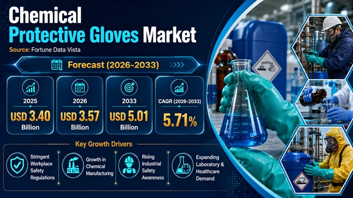 Chemical Protective Gloves Market Size to Hit USD 5.01 Billion by 2033 Chemical Protective Gloves Market Size to Hit USD 5.01 Billion by 2033