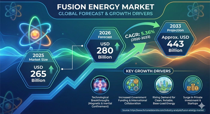 Fusion Energy Market Size to Hit USD 443 Billion by 2033 Fusion Energy Market Size to Hit USD 443 Billion by 2033