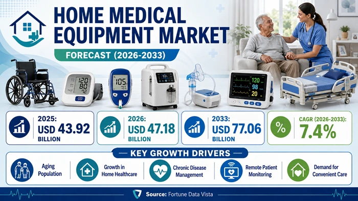 Home Medical Equipment Market Size to Hit USD 77.06 Billion by 2033 Home Medical Equipment Market Size to Hit USD 77.06 Billion by 2033