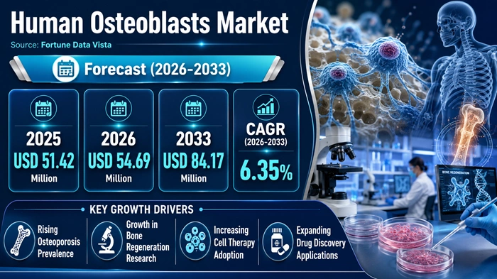 Human Osteoblasts Market Size to Hit USD 84.17 Million by 2033 Human Osteoblasts Market Size to Hit USD 84.17 Million by 2033