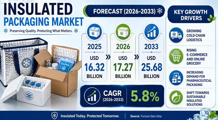 Insulated Packaging Market Size to Hit USD 25.68 Billion by 2033 Insulated Packaging Market Size to Hit USD 25.68 Billion by 2033