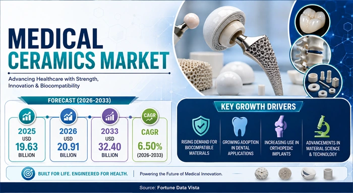 Medical Ceramics Market Size to Hit USD 32.40 Billion by 2033 Medical Ceramics Market Size to Hit USD 32.40 Billion by 2033
