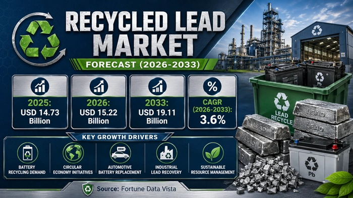 Recycled Lead Market Size to Hit USD 19.11 Billion by 2033 Recycled Lead Market Size to Hit USD 19.11 Billion by 2033
