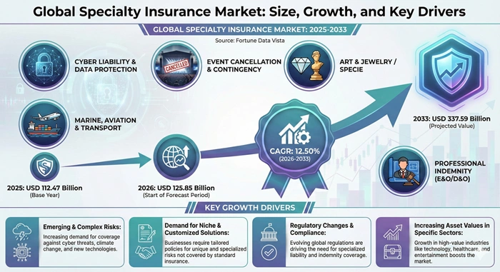 Specialty Insurance Market Size to Hit USD 337.59 Billion by 2033 Specialty Insurance Market Size to Hit USD 337.59 Billion by 2033