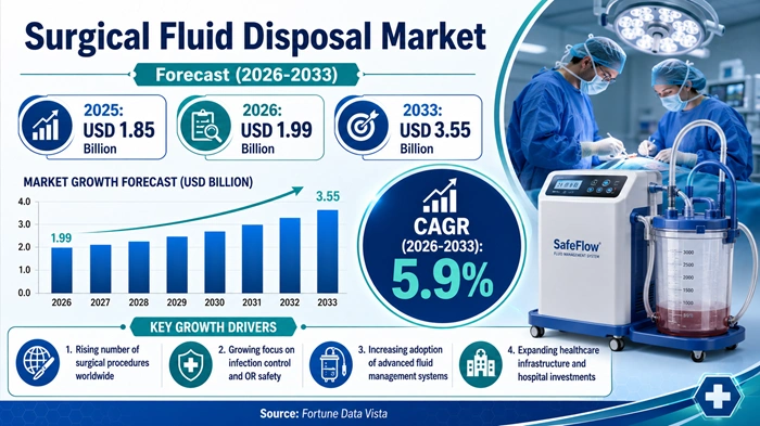 Surgical Fluid Disposal Market Size to Hit USD 3.55 Billion by 2033